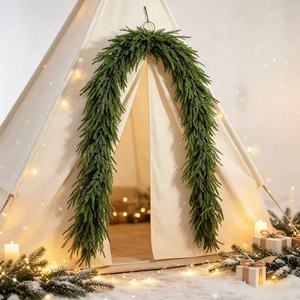 Guirnalda de Pino Navideña SATA de 180 cm con Luces para Decoración de Carpas y Fiestas - Product Image 2