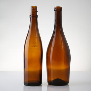 500 הסיטונאי 1000 מ "ל זכוכית חומה ליקר רוח בקבוק מסך מותאם אישית מודפס עם הפקק העליון בר - Product Image 4