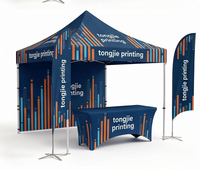 Tonnelle de luxe hexagonale en aluminium avec tissu Oxford imperméable, pliable, logo personnalisé imprimé, pour événements intérieurs et extérieurs