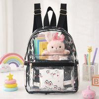 Sac à dos transparent imprimé JOYSUN, best-seller, imperméable, en PVC, sac de rangement, sac à dos pour étudiants, grande capacité, sac à dos transparent