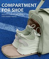 Petit sac de sport pour femmes avec compartiment pour chaussures, sac de voyage élégant, sac de sport léger, sac de sport de type tote