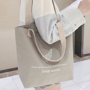 Lilalila Women's Handheld <b>Canvas</b> Artistic Youth Tote <b>Bag</b> INS Korean Style <b>Large</b> Capacity Mommy <b>Bag</b> Sen Series Shoulder <b>Bag</b> - Product Image 4