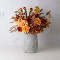 2022 nuovi fiori artificiali del mazzo di seta di Amazon vendita calda fiori artificiali economici per i fiori decorativi di nozze domestiche