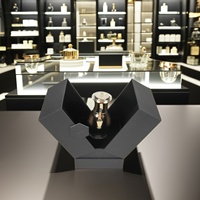 Crown Win Scatola Regalo Personalizzata Ecologica con Doppia Apertura a V, Confezione in Cartone Riciclato per Profumi, Fodera in Spugna, Finitura Lucida