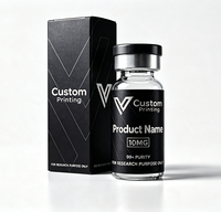 Boîte d'emballage personnalisée pour médicaments de style pharmacie, plateau blister, feuille d'or, 3ml 5ml 10ml, boîte de beauté médicale avec autocollants holographiques laser