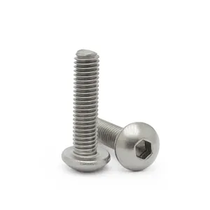 Stainless Steel M3 Button Head Hex Socket Cap Screw Bolts M3 X 4/5/6/8/10/12/14/16/18/20/25mm Fully Machine Thread Screw