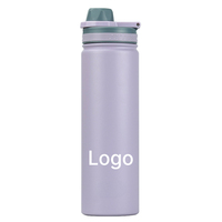 Bouteille isotherme réutilisable et durable avec poignée pliable en acier inoxydable pour événements sportifs d'équipe
