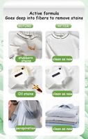 Feuilles de lessive concentrées biodégradables à haute mousse, 30 feuilles (11cm x 14cm) – Parfum Linge Frais