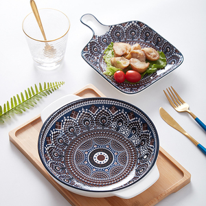 Assiettes en Gros Style Bohème Sets Vaisselle Céramique Moderne Série Service de Table Porcelaine Style Bohémien - Product Image 5