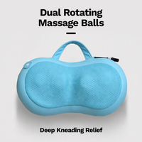 Coussin de massage manuel type main humaine - Masseur Shiatsu pour le cou et les épaules à 4 nœuds surélevés pour un pressage profond avec chaleur rapide