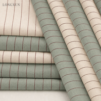 Tissu en nylon et coton mélangé élasthanne, tissé, teint en fil, écologique, uni, pour chemises, blouses et sacs pour femmes et hommes