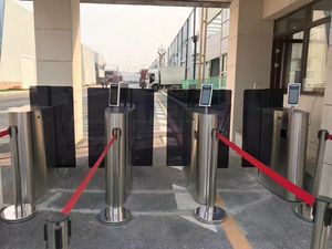 Porte coulissante anti-escalade de reconnaissance faciale d'aéroport de tourniquets coulissants automatiques à grande vitesse - Product Image 3