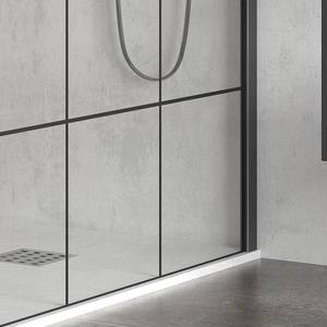 Mampara de Ducha Moderna NICO-3500 Kamalu de 120x80 cm, Negra, con Puerta Fija de 80 cm y Vidrio de 8 mm de Espesor, Impermeable, con Vidrio de 6 mm de Espesor - Product Image 5