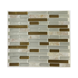 12*12 11.8*11.8 Polegadas Branco Preto Cor DIY 3D Casca e Vara Empilhada Cozinha Subway Mosaico Tile Adesivos - Product Image 3