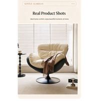 Fauteuil inclinable design Ximu, fauteuil coquille d'œuf, fauteuil de salon moderne de luxe, fauteuil de détente