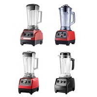 Blender multifonctionnel commercial et domestique à vitesse variable, lames en acier inoxydable, récipient en plastique 2L