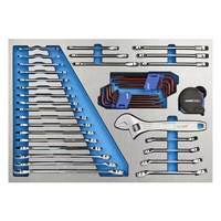 Chariot à outils à 7 tiroirs avec un ensemble d'outils professionnels de 400 pièces, établi mobile verrouillable pour atelier, garantie de 3 ans