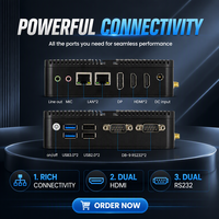 Mini PC Intel N100 CPU DDR4 RAM SSD 8 USB 3 Ports d'affichage 4K Boîtier métallique Ventilateur intelligent Maison