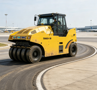 Compacteur à roues en caoutchouc superposées CNCMC TRW20-30, rayon de braquage 8m, capacité de montée 30%, capacité de charge 20-30T, pour la compactation d'asphalte sur pistes d'aéroports