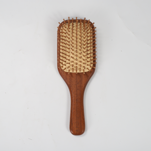 Brosses <span class=keywords><strong>à</strong></span> poils naturels <span class=keywords><strong>en</strong></span> <span class=keywords><strong>bois</strong></span> d'ébène avec coussin d'air et poils de sanglier, épingles étanches, double face, pour toilettage des animaux, vente <span class=keywords><strong>en</strong></span> gros - Product Image 4