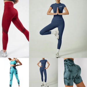 Vente en gros d'usine <span class=keywords><strong>YAYA</strong></span> Leggings de yoga taille haute en spandex pour femmes, ensembles de vêtements de fitness et de yoga avec balles de yoga - Product Image 3