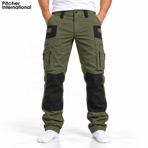 Pantalons cargo en gros avec genoux articulés et empiècements extensibles pour l'approvisionnement d'uniformes de service technique - Product Image 1