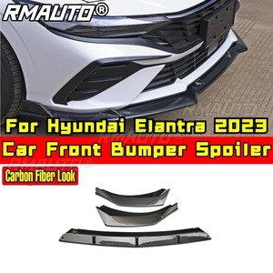 สปอยเลอร์กันชนหน้า ฝาครอบกันชน ชุดแต่งกันชนหน้า สำหรับ Hyundai Elantra 2023 อุปกรณ์ตกแต่งรถยนต์ - Product Image 3