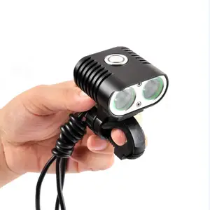 Aluminum Led 2000 Lumen Mountain High Performance Front Brightest Bike Best Lights Cycle Torch Bicycle Helmet Light