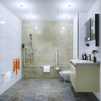 Ensemble de cabine de douche modulaire préfabriquée de luxe tout-en-un de haute qualité à prix abordable pour caravane, unité de salle de bain complète préfabriquée