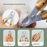 Kit de toilettage pour chiens et chats, brosse à picots en caoutchouc pour massage, coupe-ongles, peigne anti-puces, peigne à dents fines, facile à utiliser