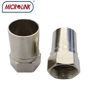 RG11 cable coaxial de doble/<span class=keywords><strong>triple</strong></span> blindaje conector F <span class=keywords><strong>enchufe</strong></span> coaxial rg11 crimpado en conector F - Product Image 2