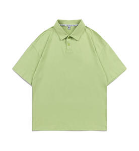 Polo de alta calidad de 200gsm, Camiseta 100% algodón de gran tamaño lisa en blanco para hombre, de manga corta Camiseta deportiva para hombre - Product Image 6