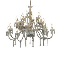 Lustre en cristal LED alimenté par courant alternatif de haute qualité lumières de mariage élégantes pour les décorations de salles et de rituels de cérémonie