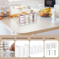 Organisateur de confiture en acrylique extrudé et découpé, support d'emballage pour gelée de fruits mélangés pour le stockage à domicile et en cuisine commerciale