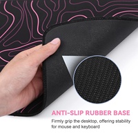 Tapis de souris de jeu en caoutchouc avec repose-poignet, antidérapant, taille personnalisée pour ordinateur, PC, bureau, maison
