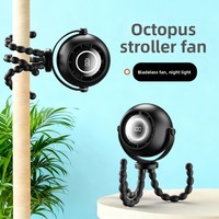Nouveau modèle 2026 – Ventilateur portable sans pales Octopus, mini-ventilateur USB pour l'extérieur et les poussettes