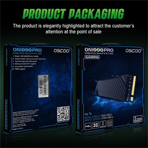 OSCOO ON1000 PRO M.2 SSD PCIe 4.0*4 512Gb | 1TB | 2TB | 4TB | 8TB Game Laptop PC peredam panas 3D TLC NAND Flash - Product Image 6