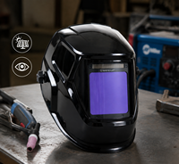 Casque de soudage à assombrissement automatique à grande zone de vision brevetée 150*90mm, couleurs réelles, pour soudeurs professionnels