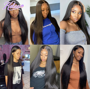 13x4 13x6 HD Transparente Spitze Front verschluss Virgin Indian Kinky Straight Full Lace Vendor Echthaar Perücken - Product Image 6