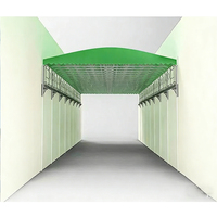 Auvent rétractable électrique coulissant, auvent coulissant à pousser et tirer, tente d'entrepôt en PVC pour le toit du stade, pour le toit des terrains de basket-ball