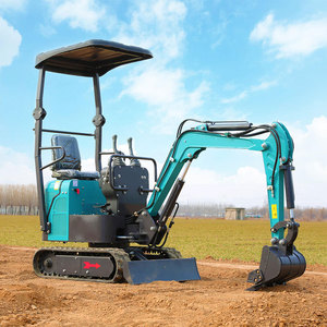 Mini-excavatrice sur chenilles jaune/verte China Somate avec moteur Koop CE EURO5 EPA, boîte de vitesses PLC, pompe hydraulique et moteur, garantie 1,5 an - Product Image 2