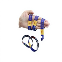Bracelet tissé extensible NFC RFID avec logo personnalisé, étanche, 13,56 MHz, pour billet d'événement