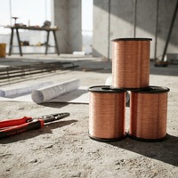 Fil de cuivre recouvert d'aluminium de haute qualité (CCA/CCAM/CCAA) 0,15 mm et 0,18 mm pour utilisation en extérieur