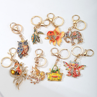Porte-clés Fleur XR, Porte-clés Papillon, Porte-clés Métallique, Breloques Strass, Porte-clés Personnalisés avec Logo, Vente en Gros, Émail Personnalisé