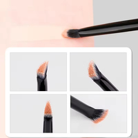 Pinceau estompeur double face en bois de qualité supérieure avec poils synthétiques, manche en plastique, pour le visage, le correcteur, les contours du nez, le rasage, durable