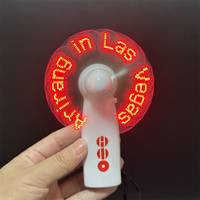 Mini ventilateur portable avec impression personnalisée de texte/logo LED 1 couleur pour cadeaux - yuguang F011 Cadeau de fête
