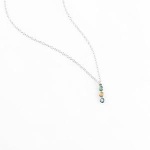 Custom Minimalist Birthstone Necklace, Personalize Mothers &amp; Kids Birthstone Jewelry,Family Necklace <strong>Sisters</strong> <strong>Gift</strong> - Product Image 5