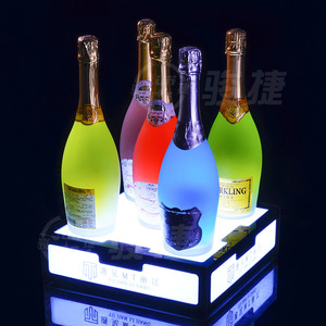 Suministros de Bar Soporte de champán luminoso LED con láser verde Abyss Bar KTV Party Lounge Night Club Glowing Wine Base Display Rack - Product Image 5