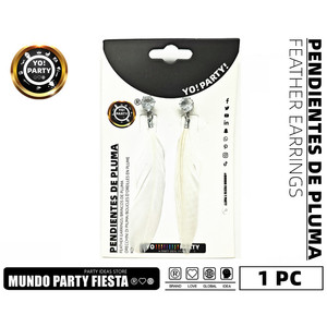 Orecchini in lega di piume per feste-#40904 - Product Image 1