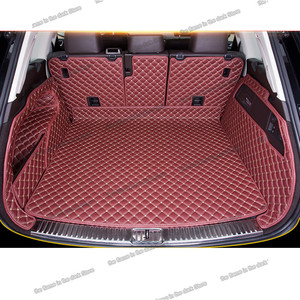De coche de cuero Mat tronco de carga del trazador de líneas para Volkswagen <span class=keywords><strong>Touareg</strong></span> 2010, 2011, 2012, 2013, 2014, 2015, 2016, 2017, 2018, 2019, 2020 trasero vw - Product Image 6